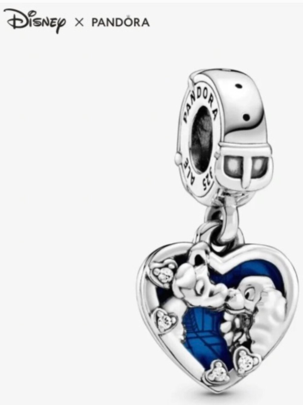 Pandora Disney Lady & the Tramp Heart Shaped Dangle Charm